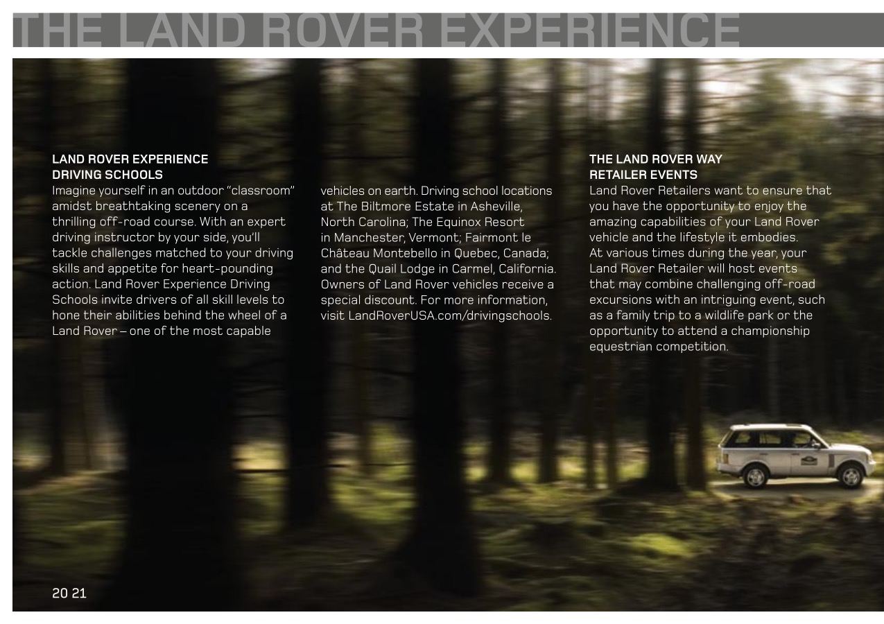 2010 Land Rover Brochure Page 12